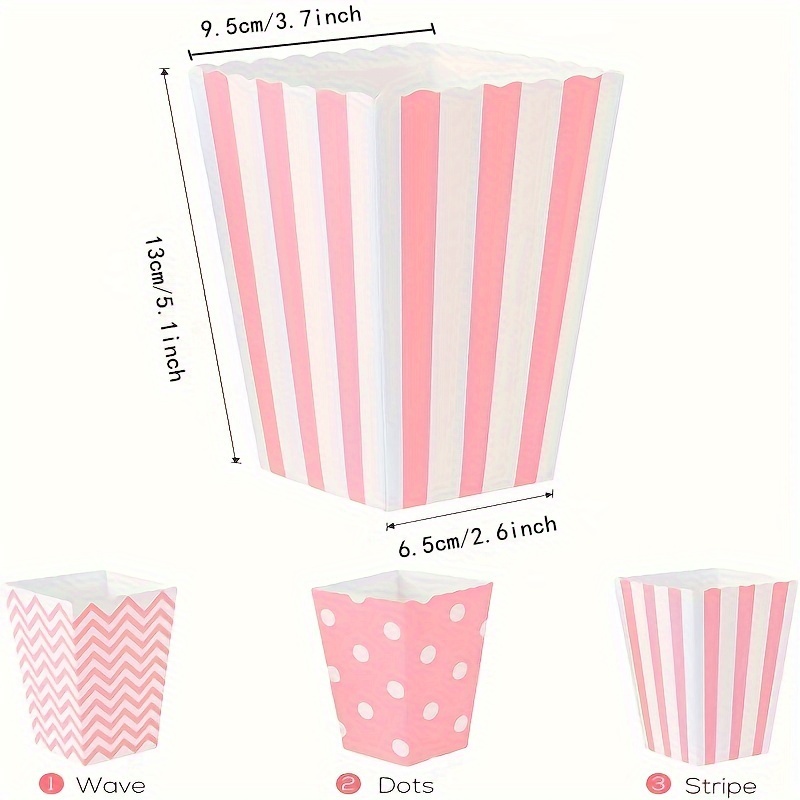 Home Cinema Furniture - 12 unids/pack, cajas de palomitas de