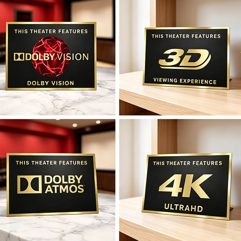 Home Cinema Room Accessories - Letrero de Cine Retro Estilo Vintage
