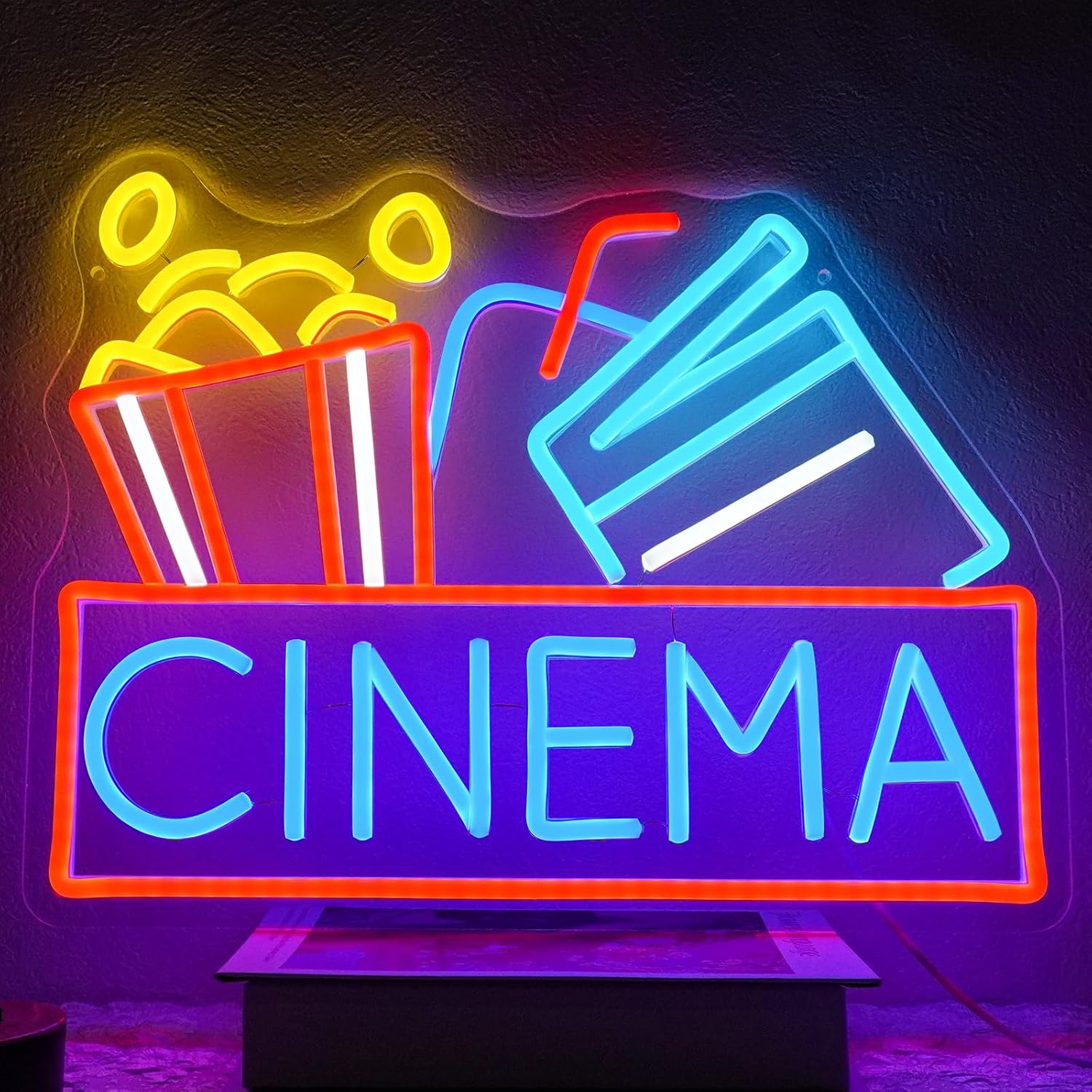 Home Cinema Room Accessories - Letrero de neón de cine, luz