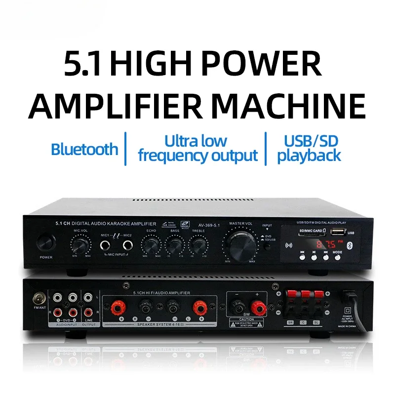 Home Cinema Bluetooth - AV-369BT AMP de altavoz de sonido