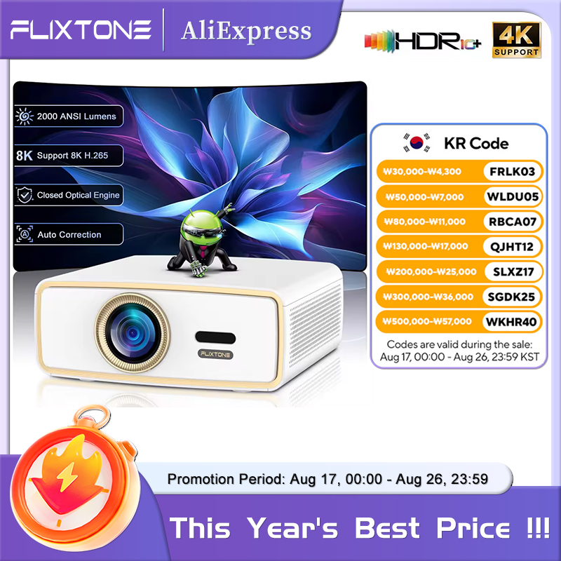 Home Cinema Complet - Proyector Portátil Full HD Flixtone E900