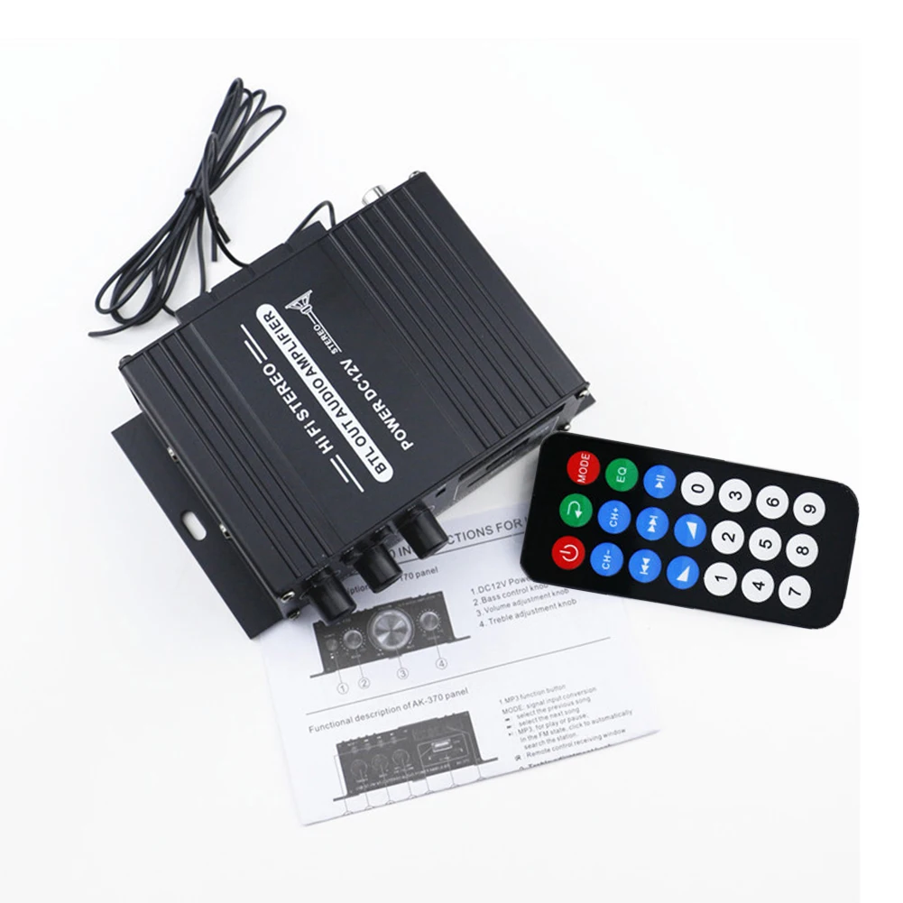 Amplificador Bluetooth AK-370, - Home Cinema Bluetooth reseña y precio