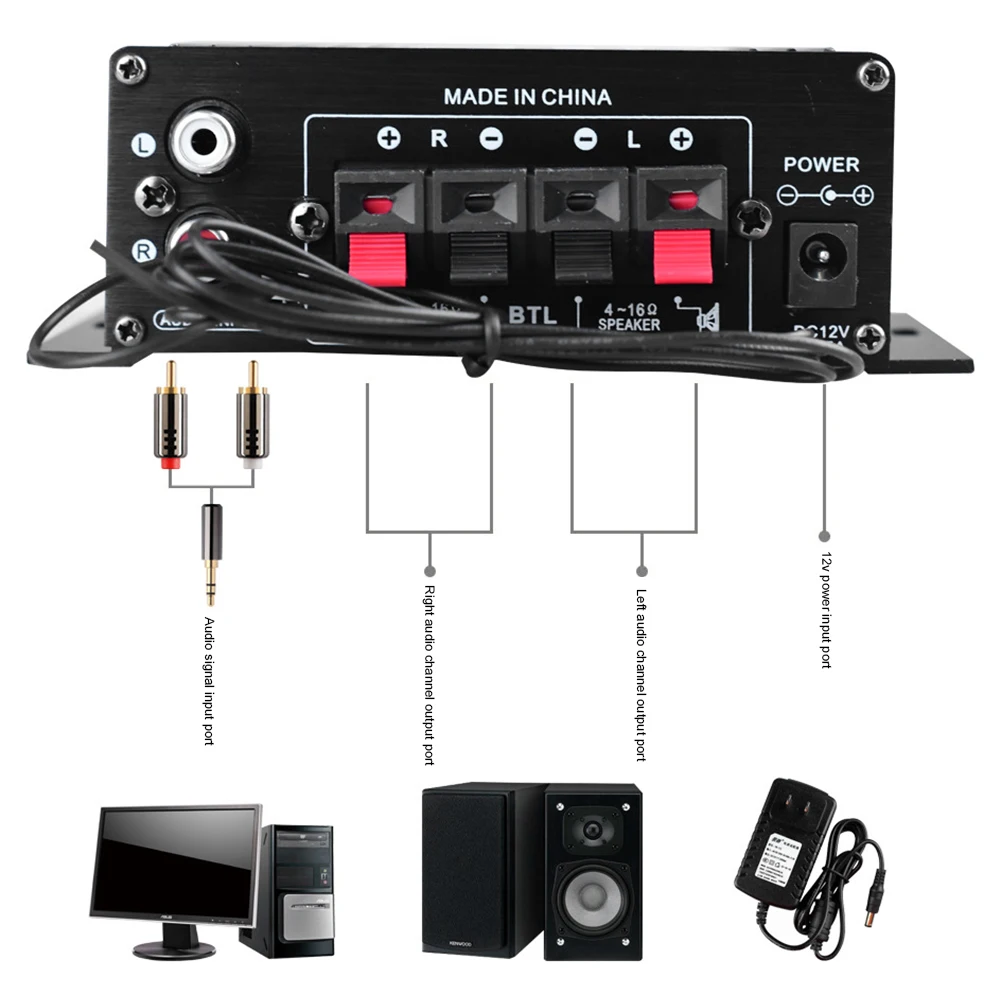 Amplificador Bluetooth AK-370, - Home Cinema Bluetooth reseña y precio