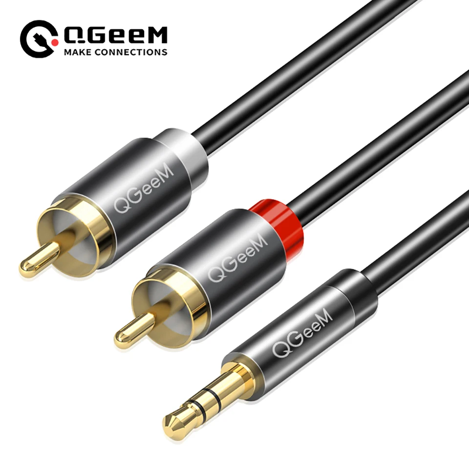 Cable RCA QGeeM 2RCA a 3.5mm,  - Home Cinema Ampli reseña y precio