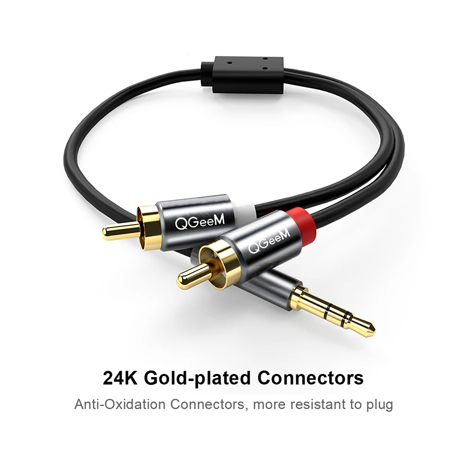 Cable RCA QGeeM 2RCA a 3.5mm,  - Home Cinema Ampli reseña y precio