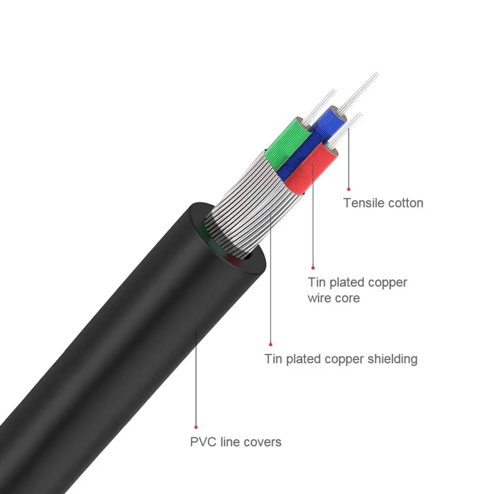 Cable RCA QGeeM 2RCA a 3.5mm,  - Home Cinema Ampli reseña y precio
