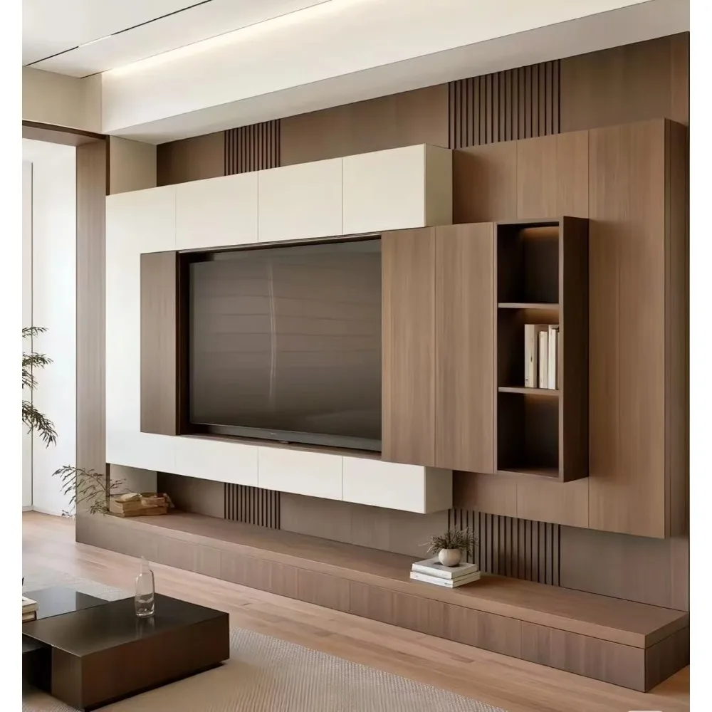 Mueble de TV Bajo de Madera Mo - Home Cinema Furniture reseña y precio