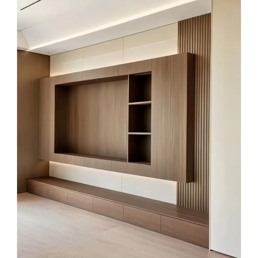 Mueble de TV Bajo de Madera Mo - Home Cinema Furniture reseña y precio