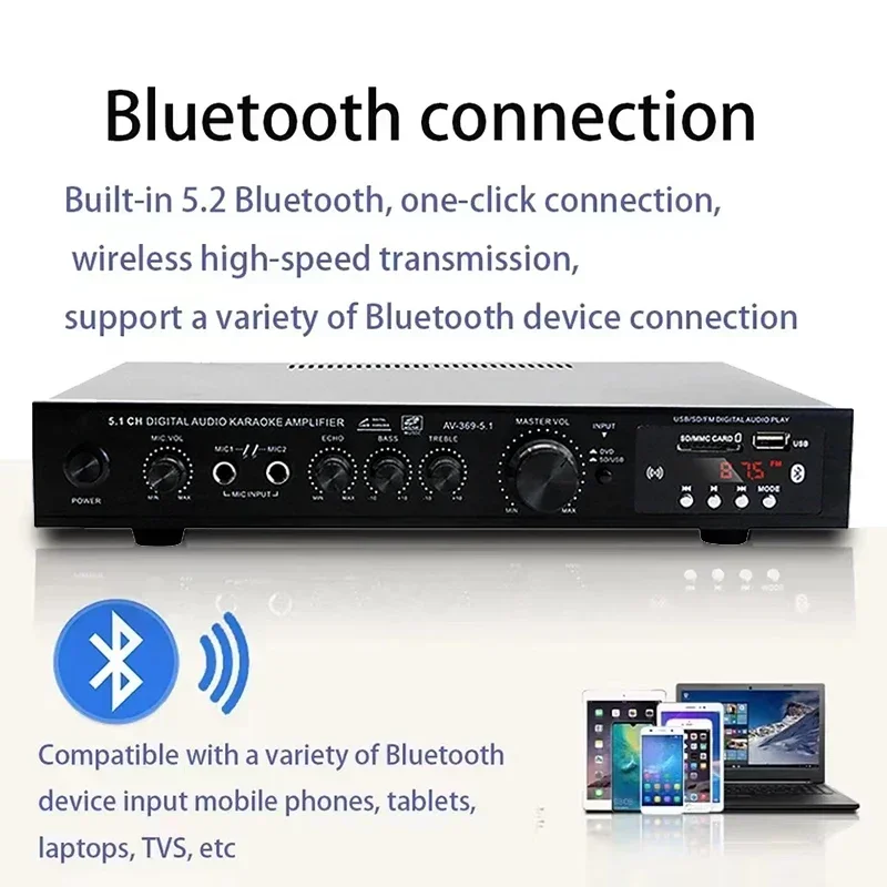 AV-369BT Bluetooth 5,1 altavoz - Home Cinema Bluetooth reseña y precio