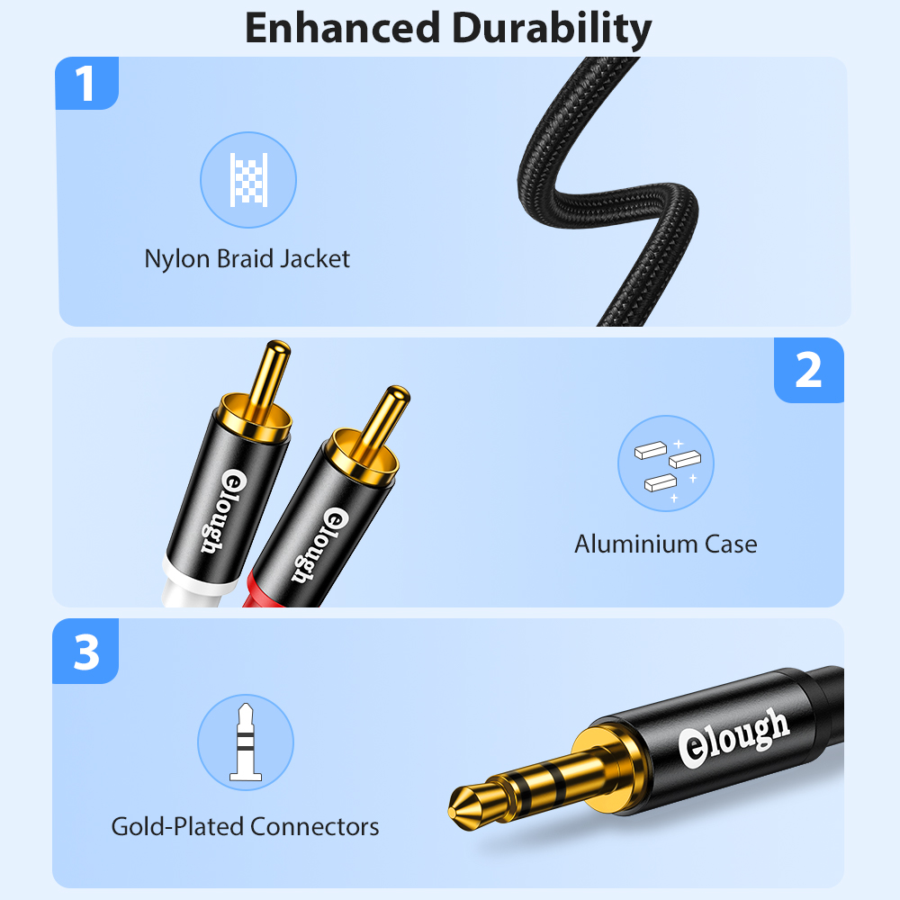 Elough-Cable RCA AUX para alta - Home Cinema Ampli reseña y precio
