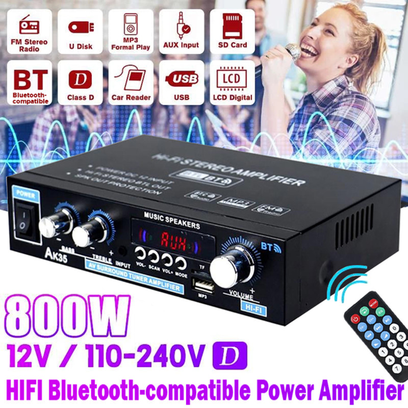 AK35 AK380 800W amplificadores - Home Cinema Bluetooth reseña y precio
