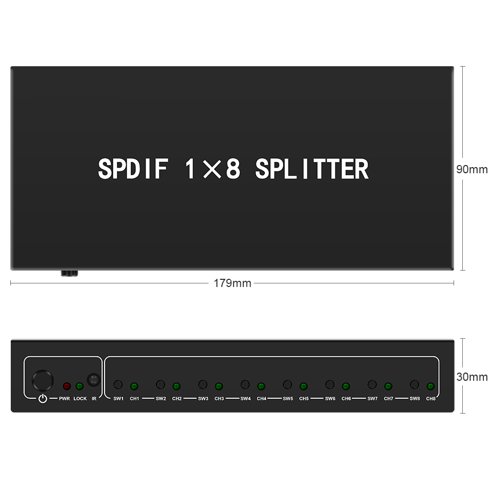 Divisor de Audio óptico, divis - Home Cinema Ampli reseña y precio