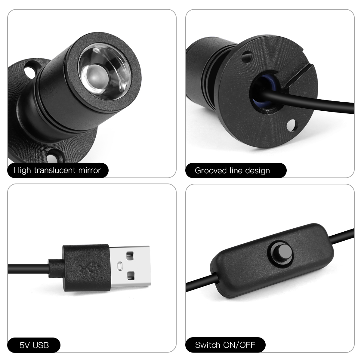 Mini foco de 8 colores, lámpar - Home Cinema Led reseña y precio