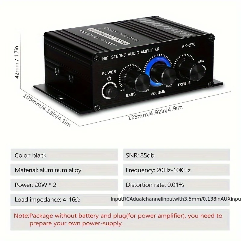 Mini Amplificador de Potencia  - Home Cinema Ampli reseña y precio