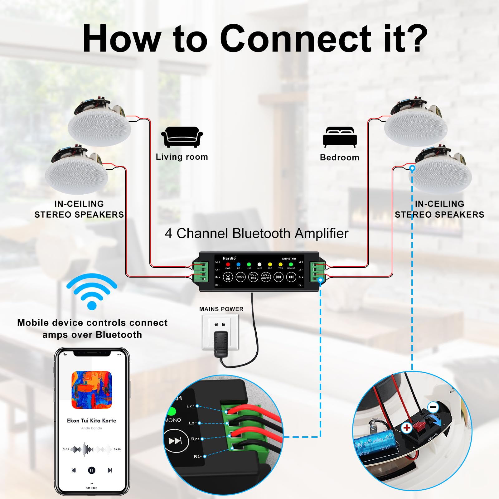 Altavoces de Techo Bluetooth H - Home Cinema Complet reseña y precio