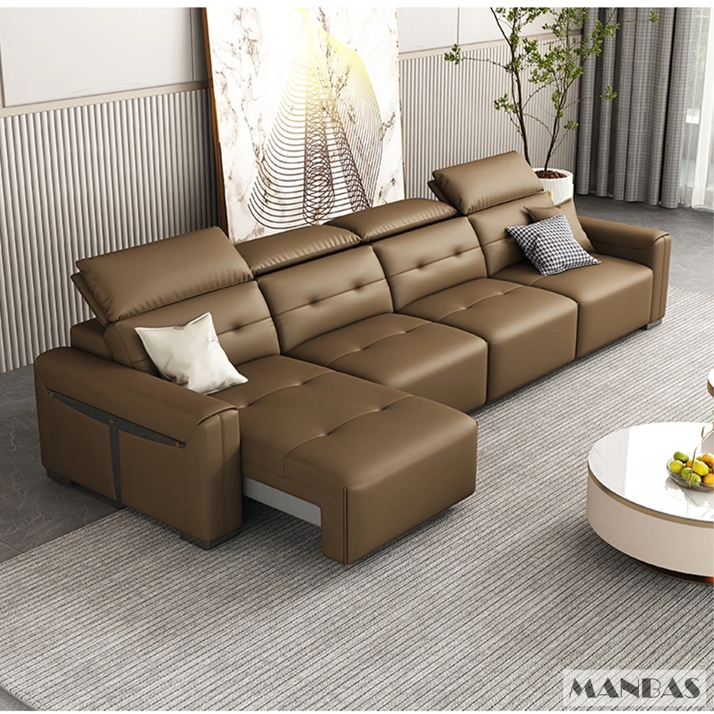 Sofá Cama Eléctrico de Cuero G - Home Cinema Furniture reseña y precio