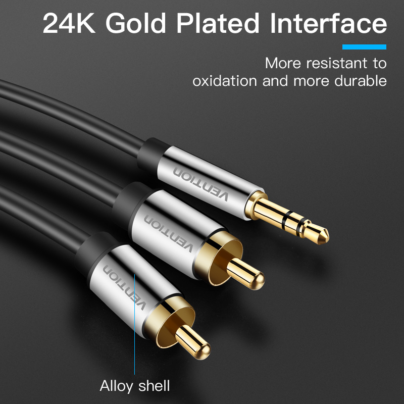Vention Cable RCA 3,5 a 2rca c - Home Cinema Ampli reseña y precio